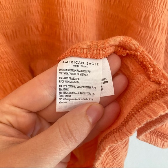 American Eagle Outfitters Orange Boxy Crew Neck Tee‎ - Picture 4 of 4